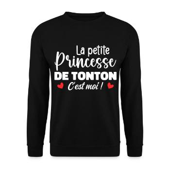 Uncle's Little Princess - Unisex Sweatshirt - black - Front - Alina (178cm) & Michal (187cm)