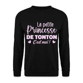 Uncle's Little Princess - Unisex Sweatshirt - black - Front - Alina (178cm) & Michal (187cm)
