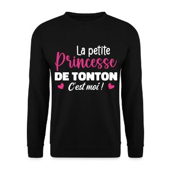 Uncle's Little Princess - Unisex Sweatshirt - black - Front - Alina (178cm) & Michal (187cm)