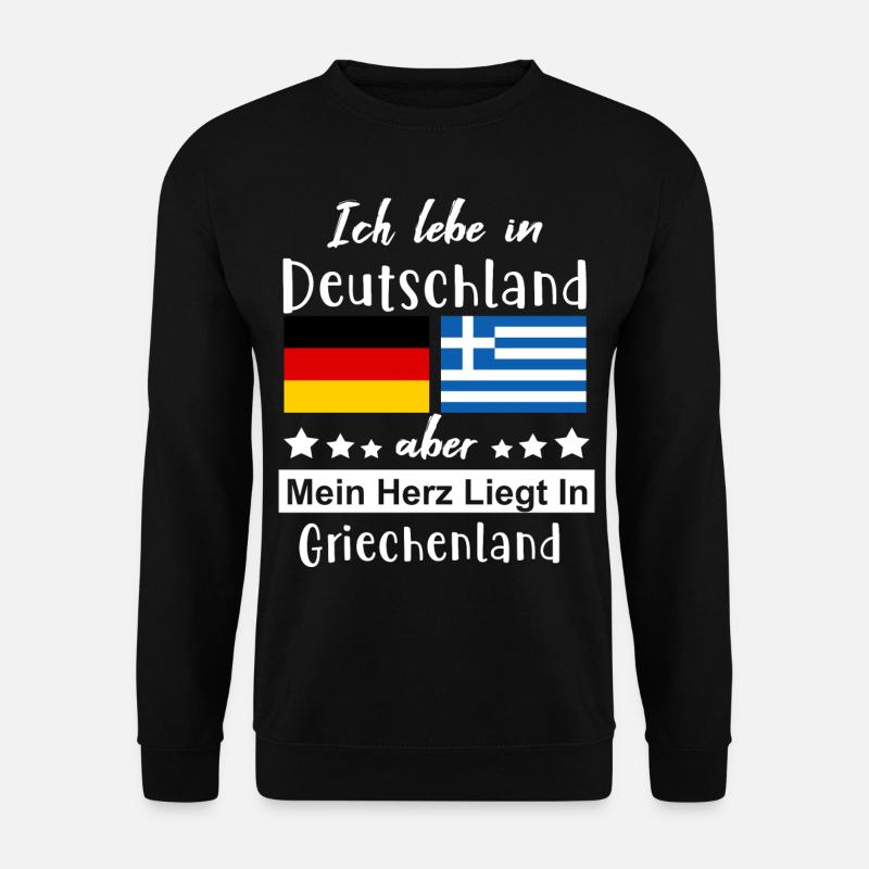Deutschland Griechenland - Unisex Pullover - Schwarz