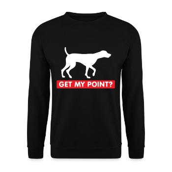 Allemand Cheveux courts Pointer propriétaire de chien cadeau - Sweat-shirt Unisexe - noir - Devant - Alina (178cm) & Michal (187cm)