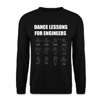 Techniker Tanzunterricht Mathematiker Geschenk - Unisex Pullover - Schwarz - Vorne - Alina (178cm) & Michal (187cm)