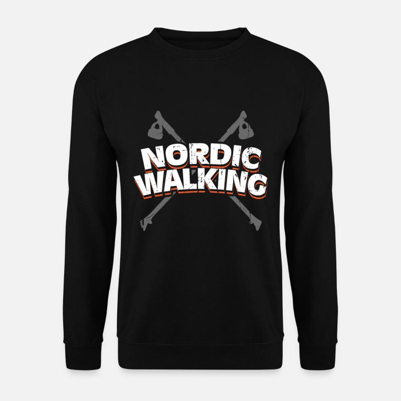 Nordic Walking - Unisex Pullover - Schwarz