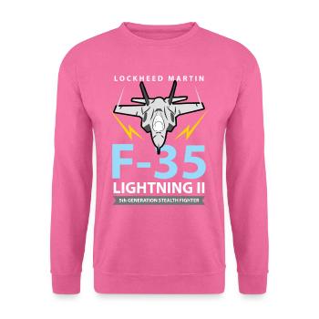 F-35 Lightning II Stealth Fighter Fighter - Unisex Sweatshirt - pink - Front