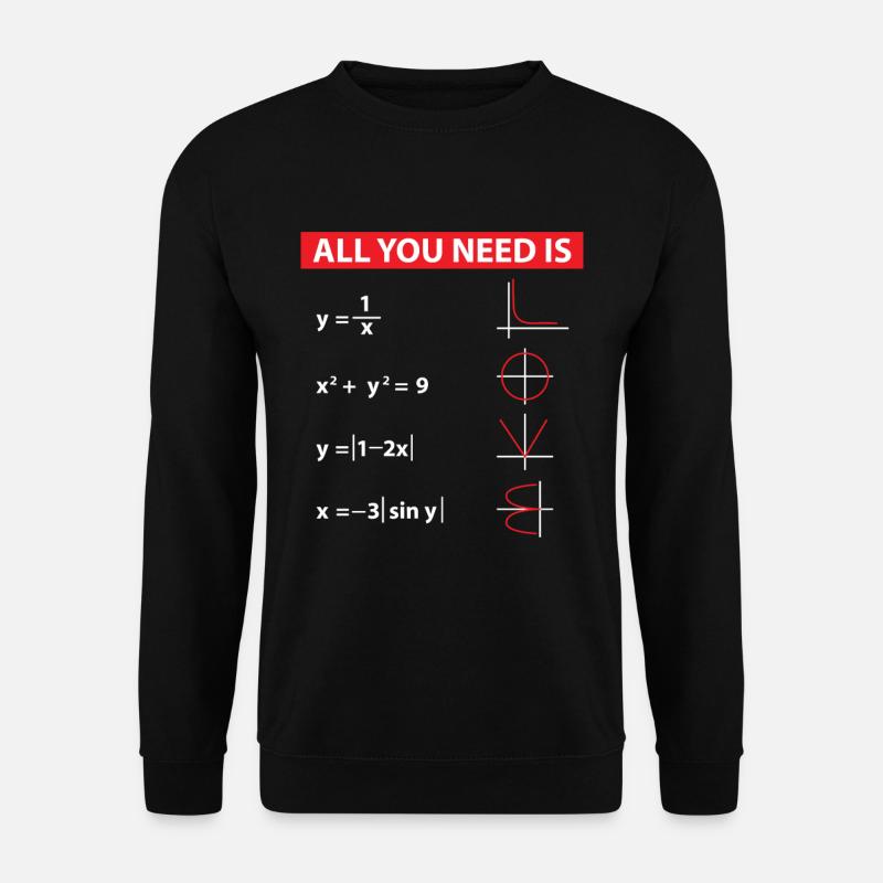 Mathe Algebra Mathematik Lehrer Geschenkidee - Unisex Pullover - Schwarz