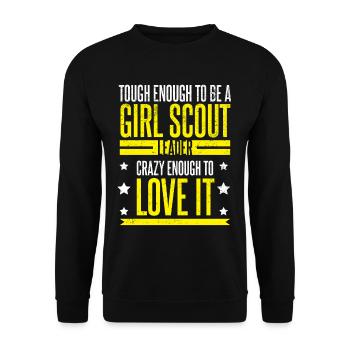 Tough To Be Girl Scout Leader Scouting Lovers - Sweat-shirt Unisexe - noir - Devant - Alina (178cm) & Michal (187cm)