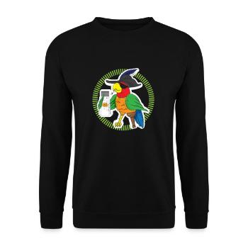Salières de sécurité Tête pirate Perroquet - Sweat-shirt Unisexe - noir - Devant - Alina (178cm) & Michal (187cm)