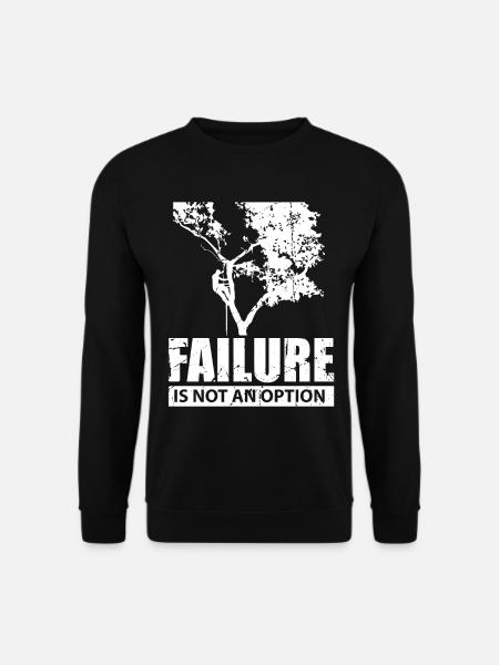 Baumkletterer Versagen ist keine Option Holz Liebe - Unisex Pullover - Schwarz