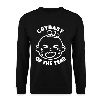 Heulsuse Crybaby of the Year Baby weinen jammern - Unisex Pullover - Schwarz - Vorne - Alina (178cm) & Michal (187cm)