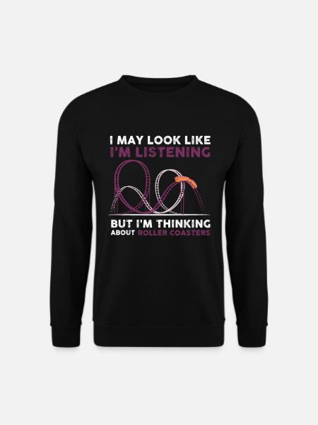 Roller Coaster - Theme Park Design - Unisex Sweatshirt - black