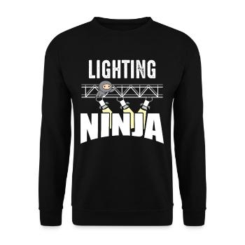 Lightning Ninja - Techniciens scenistes - Sweat-shirt Unisexe - noir - Devant - Alina (178cm) & Michal (187cm)