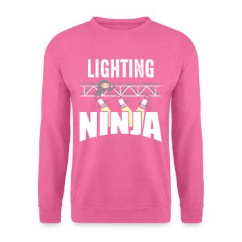 Lightning Ninja - Techniker Bühnenbauer - Unisex Pullover - Pink - Vorne