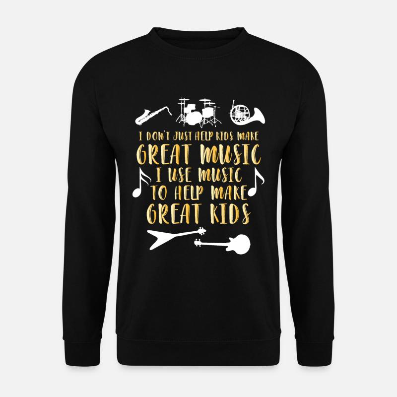 Kindern Musik Lehrer Musiker - Unisex Pullover - Schwarz