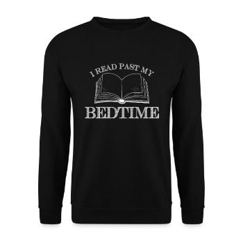 Bedtime Reading Book Lovers - Unisex Sweatshirt - black - Front - Alina (178cm) & Michal (187cm)