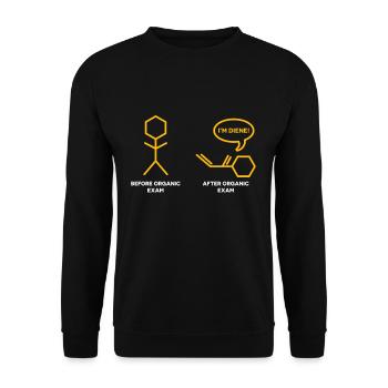 Chimie blague pour les geeks chimistes - Sweat-shirt Unisexe - noir - Devant - Alina (178cm) & Michal (187cm)