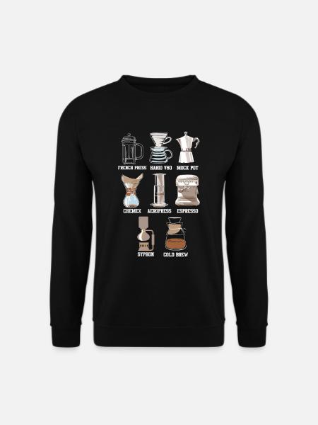 Méthode au café Caféine Espresso Latte - Sweat-shirt Unisexe - noir