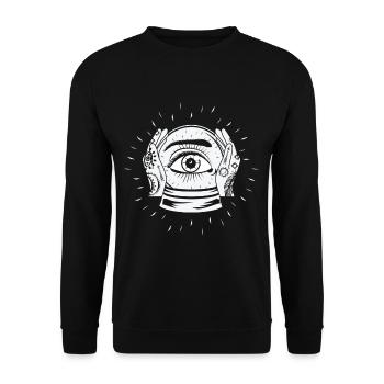 Clairvoyant Crystal Ball Fortune Teller Future - Unisex Sweatshirt - black - Front - Alina (178cm) & Michal (187cm)