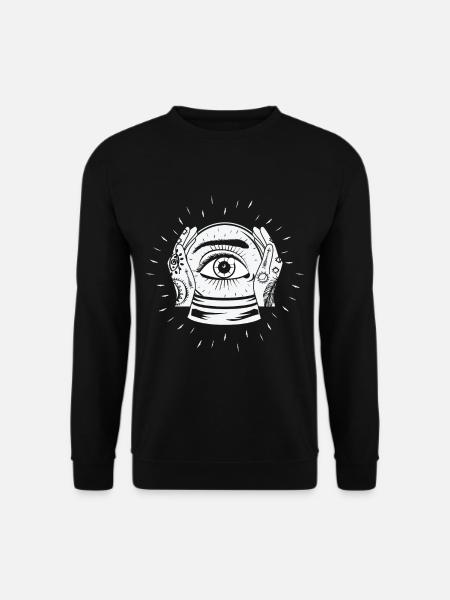 Clairvoyant Crystal Ball Fortune Teller Future - Unisex Sweatshirt - black