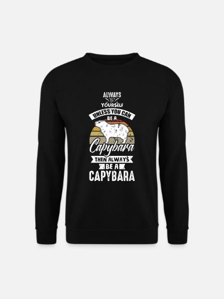 Immer du selbst sein - Lustiges Wasserschwein Zoot - Unisex Pullover - Schwarz