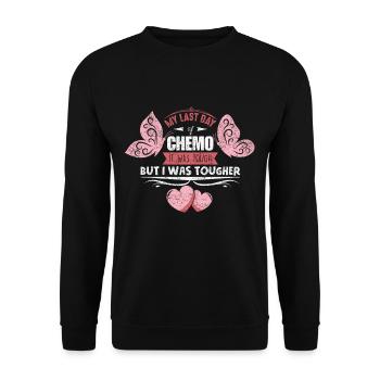 Dernier jour de chimiothérapie Dernier traitement Rayonnement - Sweat-shirt Unisexe - noir - Devant - Alina (178cm) & Michal (187cm)