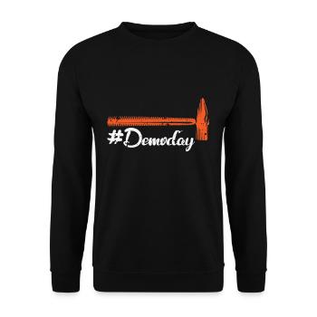 Delomate day fixer upper - Unisex Sweatshirt - black - Front - Alina (178cm) & Michal (187cm)