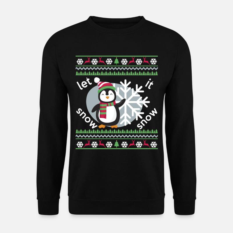 Penguin Christmas Gift - Unisex Sweatshirt - black
