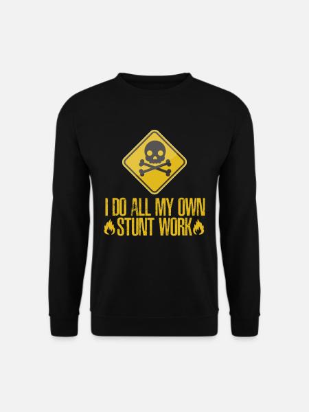 Gebrochener Knochen Arm Stunts Stuntman - Unisex Pullover - Schwarz