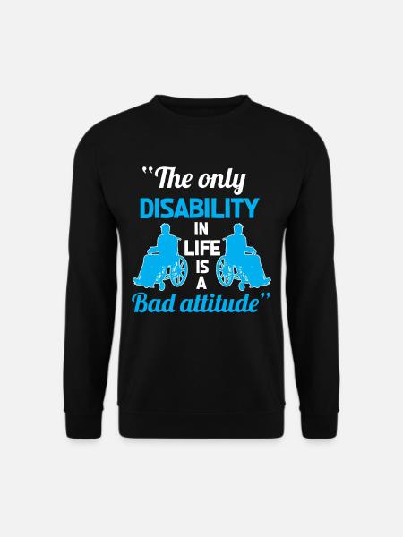 Handicap en fauteuil roulant - Sweat-shirt Unisexe - noir