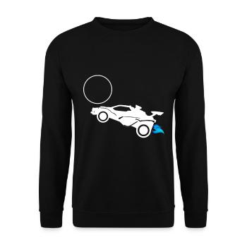 Octane Rocket Soccer League Gamer Rocketeer - Unisex Sweatshirt - black - Front - Alina (178cm) & Michal (187cm)