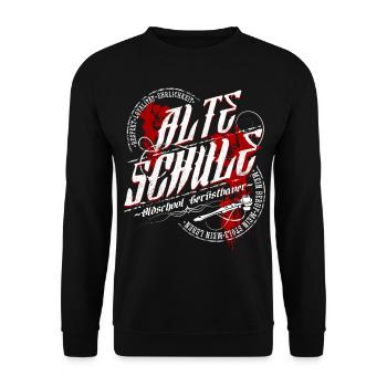 Gerüstbauer Shirt bedruckt in top Markenqualität - Unisex Pullover - Schwarz - Vorne - Alina (178cm) & Michal (187cm)