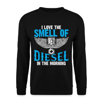 Mechaniker Trucker Benzin Lkw Fahrer Humor - Unisex Pullover - Schwarz - Vorne - Alina (178cm) & Michal (187cm)