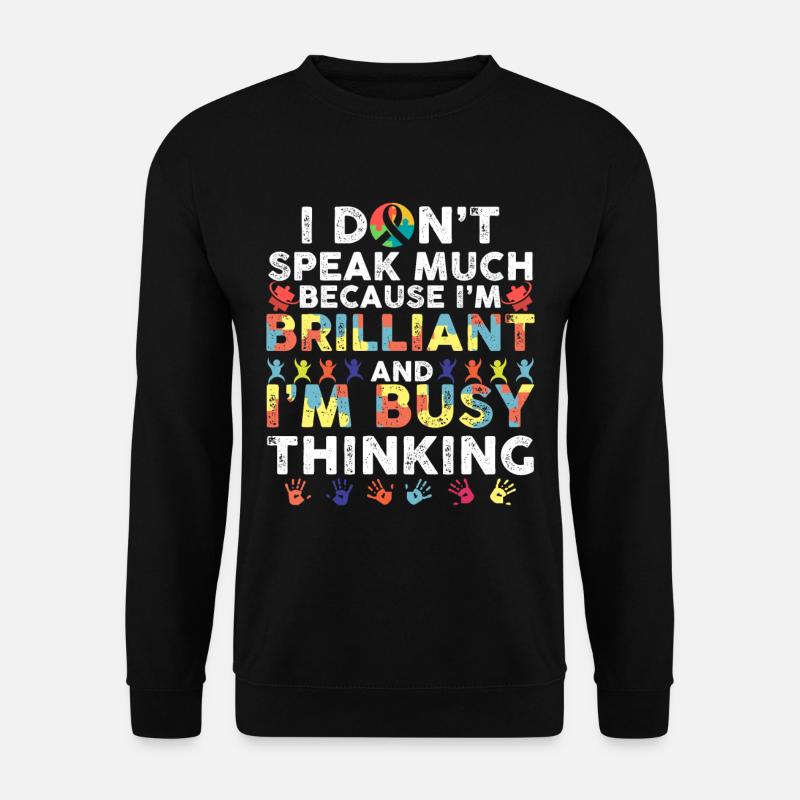 Brillantes Kind Sohn Tochter Familie Autismus Bewu - Unisex Pullover - Schwarz