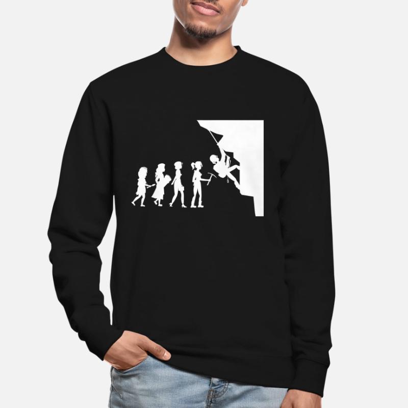 Grimpeur évolution mur d'escalade Sweat-shirt Unisexe