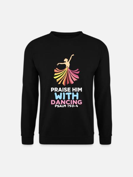 Christlich Religion Ballett Tanz Bibel Vers Christ - Unisex Pullover - Schwarz