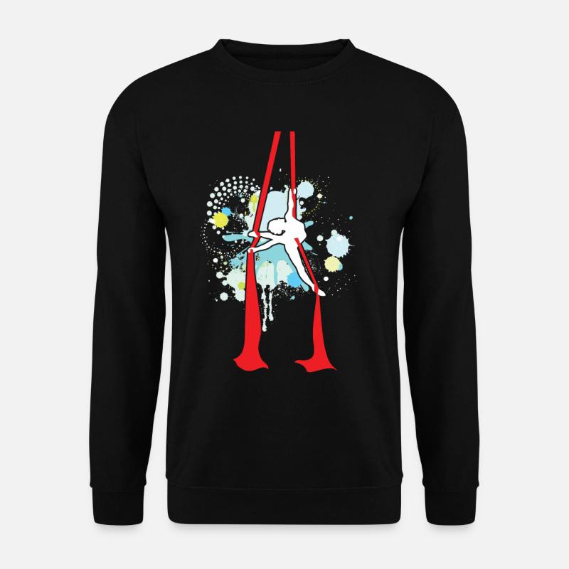 Aerial Silk Yoga Akrobatik Luftturnen Gymnastik - Unisex Pullover - Schwarz