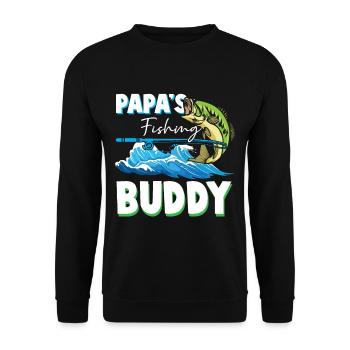 Père et fils copain de pêche à la mouche enfant - Sweat-shirt Unisexe - noir - Devant - Alina (178cm) & Michal (187cm)