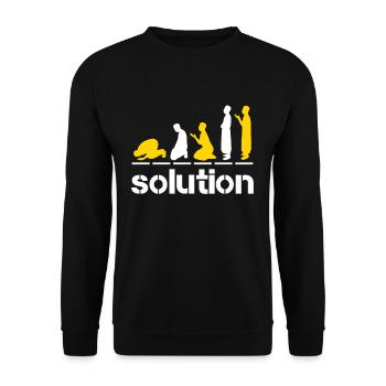 Prière islamique Islam Foi Ramadan musulman - Sweat-shirt Unisexe - noir - Devant - Alina (178cm) & Michal (187cm)