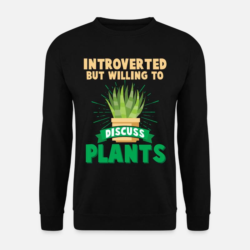 Introvertierter Mensch Schüchterner Gärtner Strebe - Unisex Pullover - Schwarz