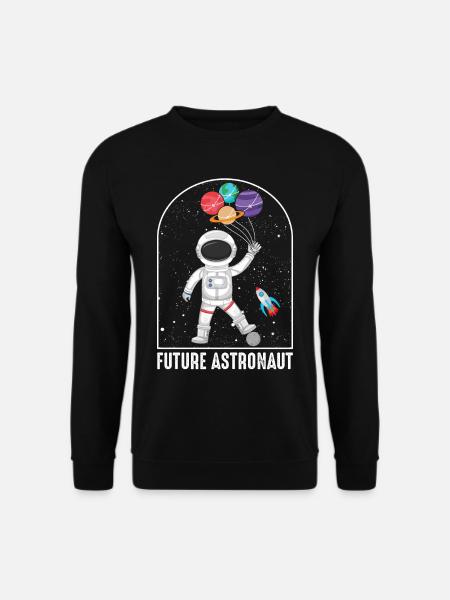 Future astronaut child spaceship space - Unisex Sweatshirt - black