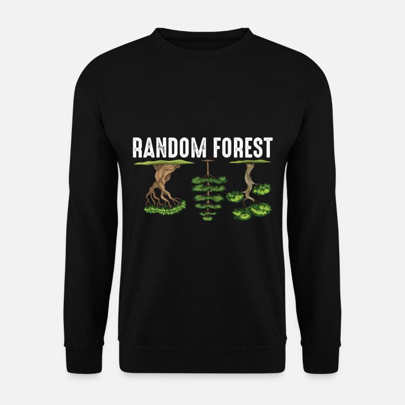 Künstliche Klassifizierung Mathe Random Forest - Unisex Pullover - Schwarz