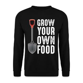 Jardinier drôle pelle plante jardin - Sweat-shirt Unisexe - noir - Devant - Alina (178cm) & Michal (187cm)