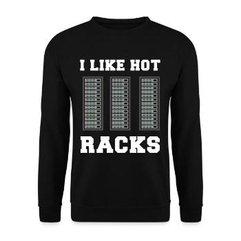IT Netzwerk Programmierer Computer Informatiker - Unisex Pullover - Schwarz - Vorne - Alina (178cm) & Michal (187cm)