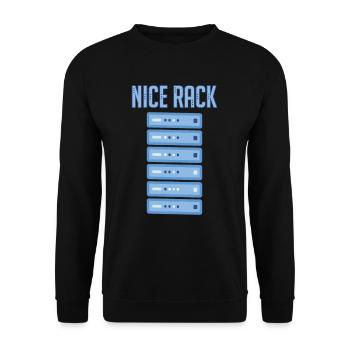IT network administrator IT server - Unisex Sweatshirt - black - Front - Alina (178cm) & Michal (187cm)