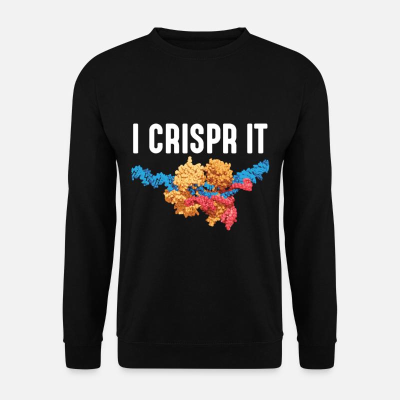 Crispr DNA Organismen Wissenschaft Biologie Lehrer - Unisex Pullover - Schwarz