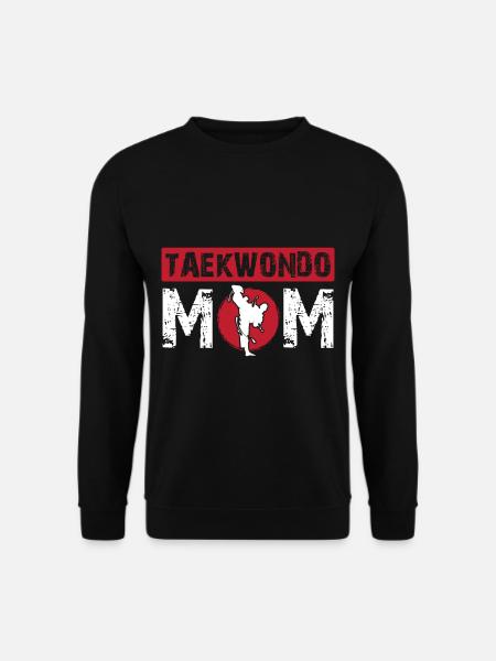 Tae Kwon Do Mom schwarzer Gürtel Kampfsport - Unisex Pullover - Schwarz