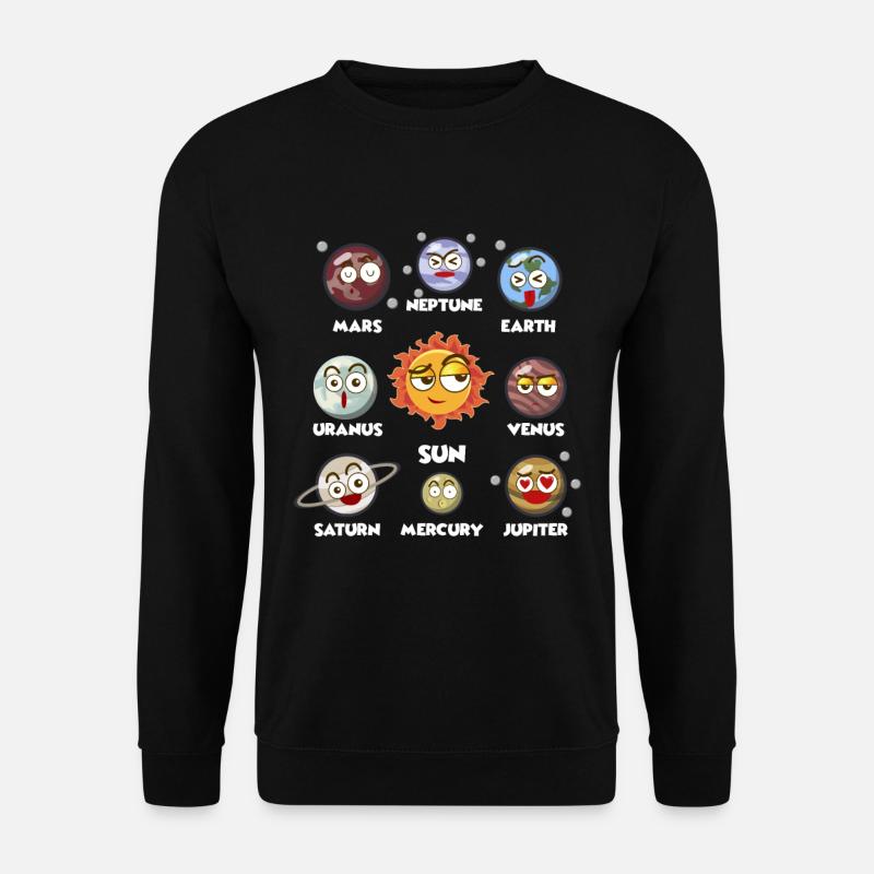 Solar System Galaxie Weltall Planeten - Unisex Pullover - Schwarz