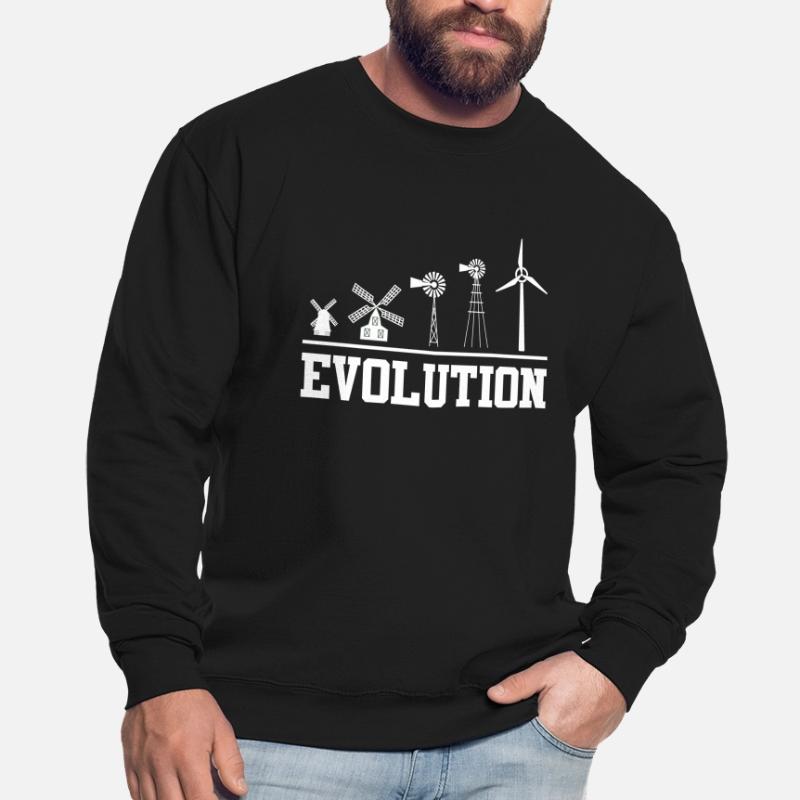 Évolution éolienne environnement énergétique énergie éolienne Sweat-shirt Unisexe