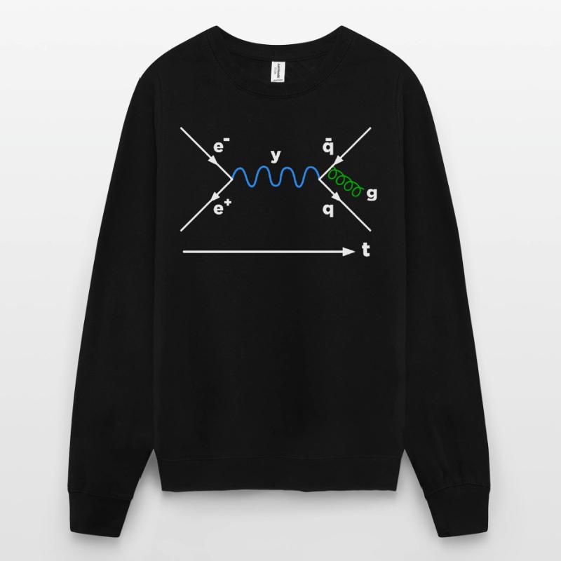 Feynman diagram physics physicist mathematician Unisex Sweatshirt
