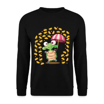 Il pleut des tortues tacos cuisine mexicaine - Sweat-shirt Unisexe - noir - Devant - Alina (178cm) & Michal (187cm)