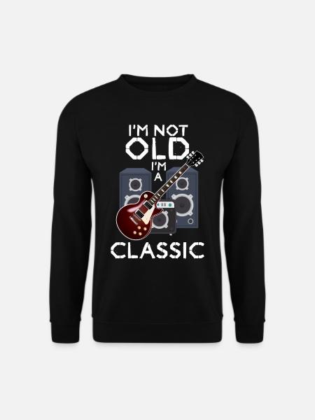 Old school classical guitar musician guitarist - Unisex Sweatshirt - black
